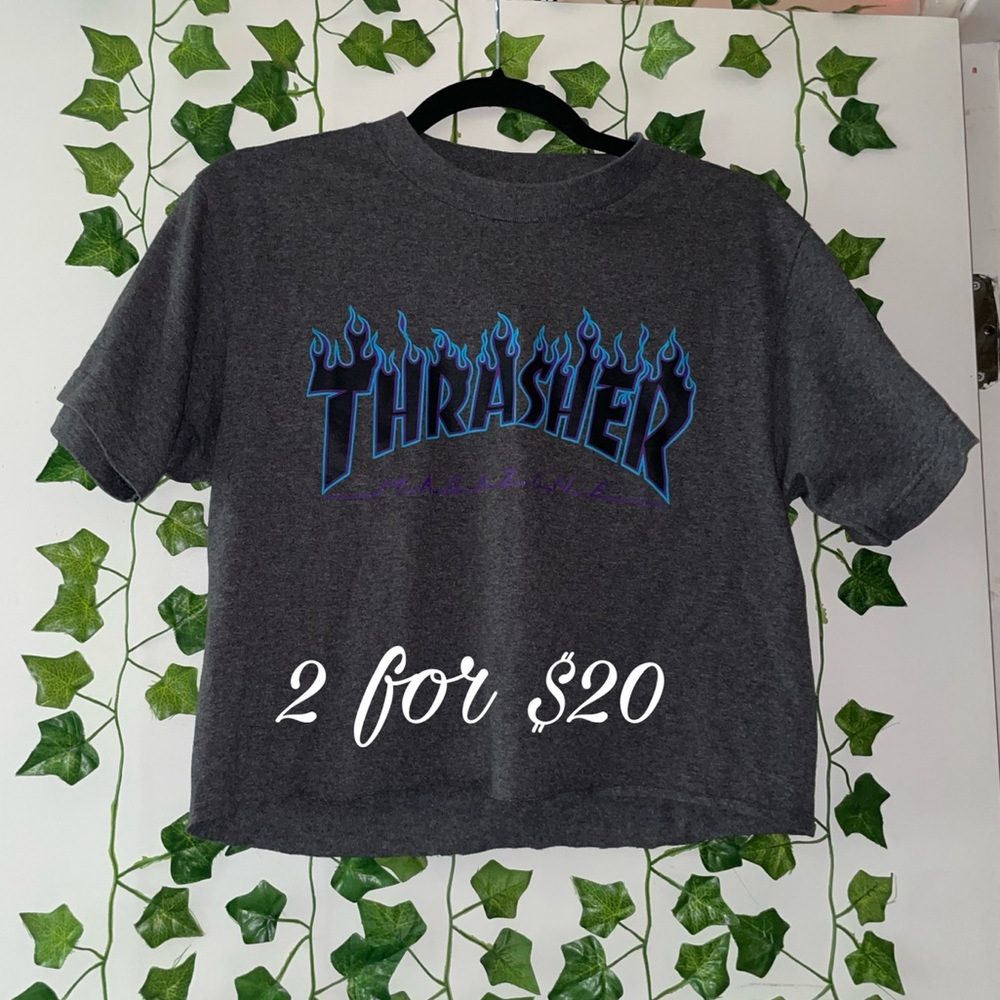Thrasher skate crop top 🛹